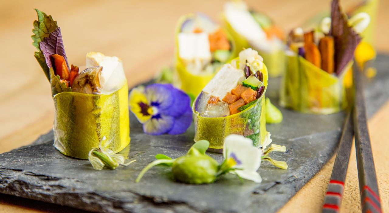 AnQi 餐厅的亚洲风格融合菜 AnQi 餐厅的亚洲风格融合菜