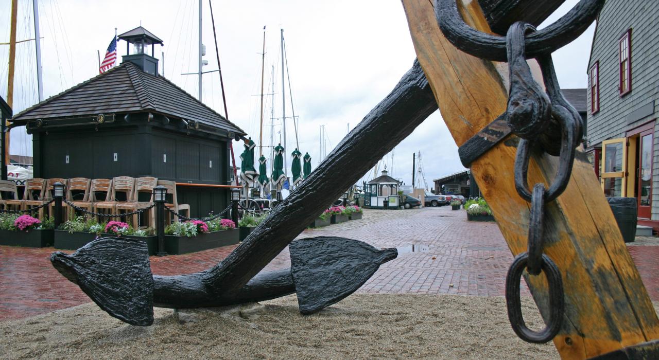 罗德岛州纽波特的船锚 罗德岛州纽波特的船锚