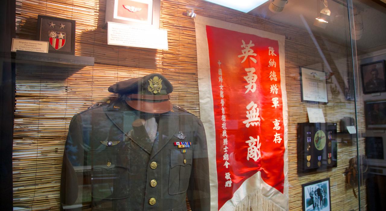 位于门罗的路易斯安那州陈纳德航空与军事博物馆内展出的文物 位于门罗的路易斯安那州陈纳德航空与军事博物馆内展出的文物