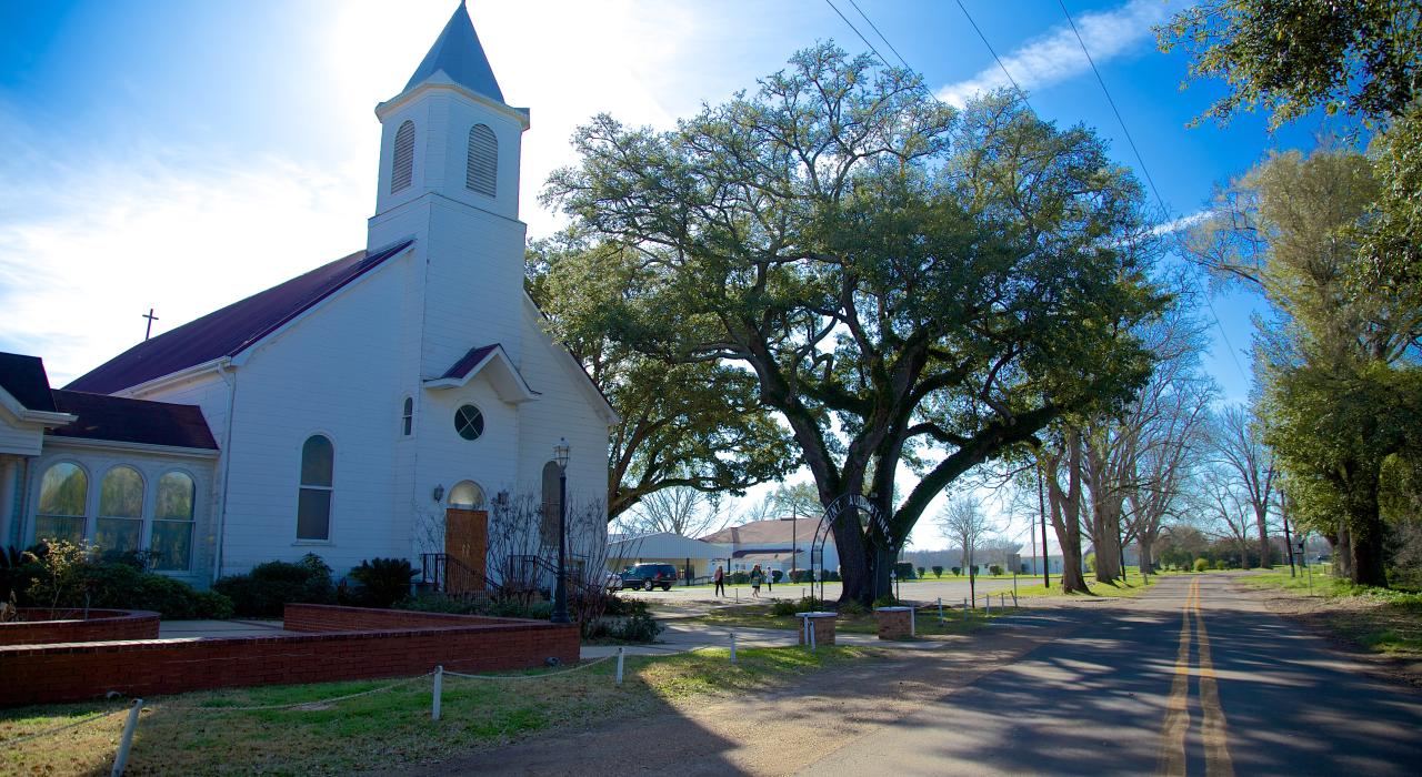 历史悠久的圣奥古斯汀教堂,位于路易斯安那州纳契托什 历史悠久的圣奥古斯汀教堂,位于路易斯安那州纳契托什