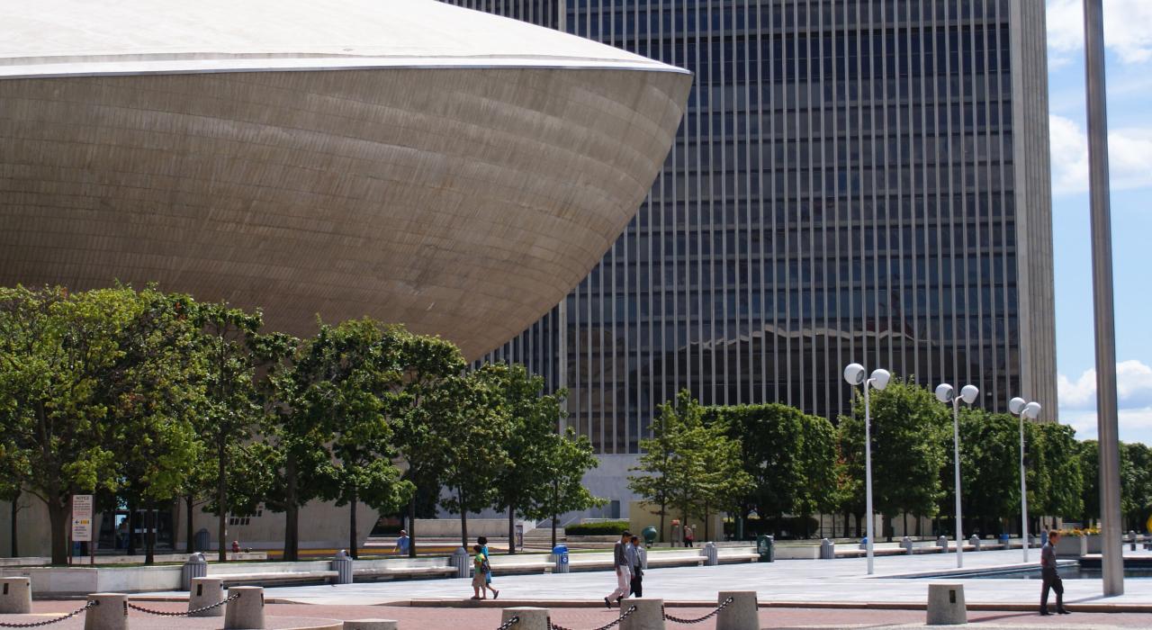 纽约州奥尔巴尼的帝国广场 纽约州奥尔巴尼的帝国广场