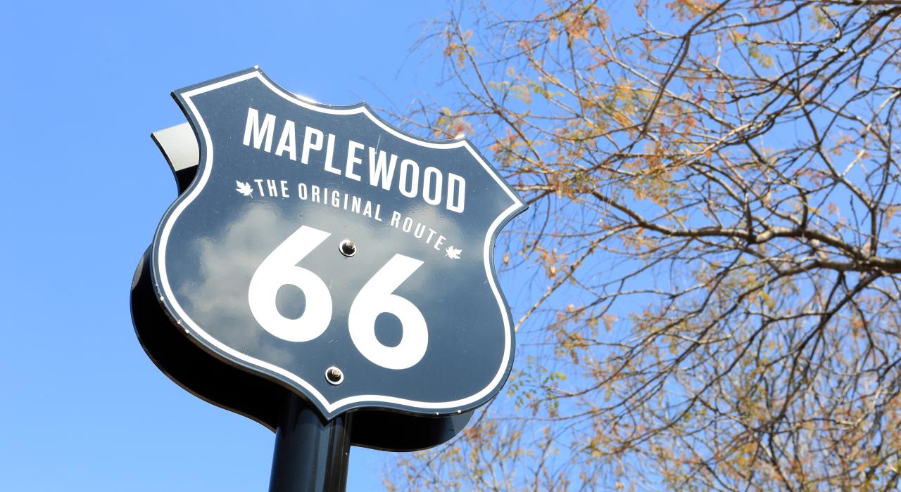 Maplewood along historic Route 66 in St. Louis, Missouri