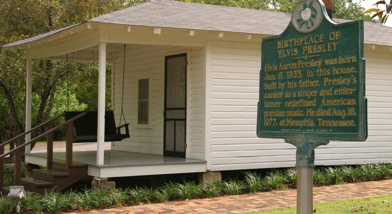 密西西比州图珀洛埃尔维斯·普雷斯利的出生地点