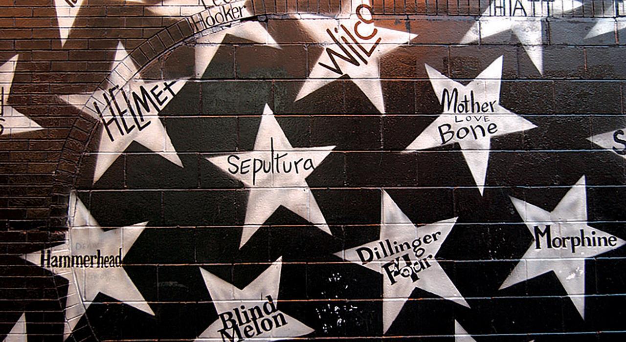 第一大道和 7th St. Entry 音乐馆外的“The Stars”艺术作品 第一大道和 7th St. Entry 音乐馆外的“The Stars”艺术作品