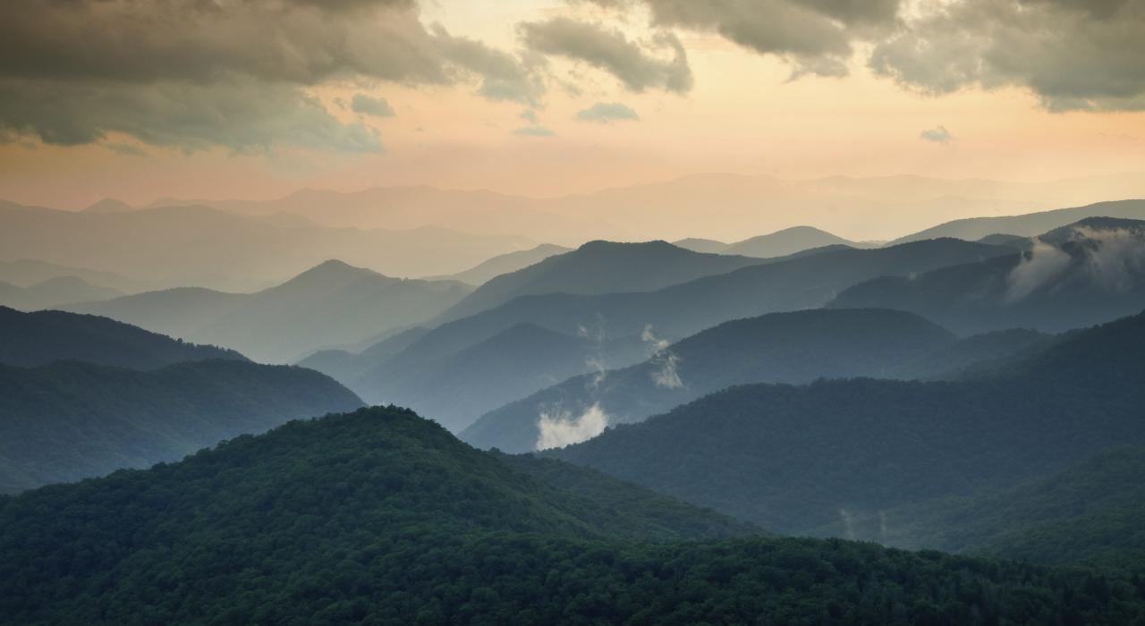 北卡罗来纳州布恩祖父山的壮丽景观