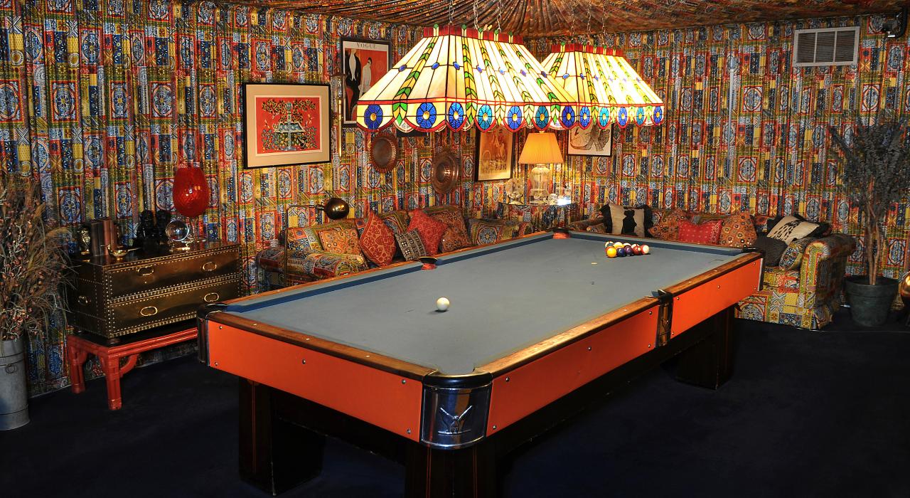 Billiards room at Graceland in Memphis, Tennessee Billiards room at Graceland in Memphis, Tennessee