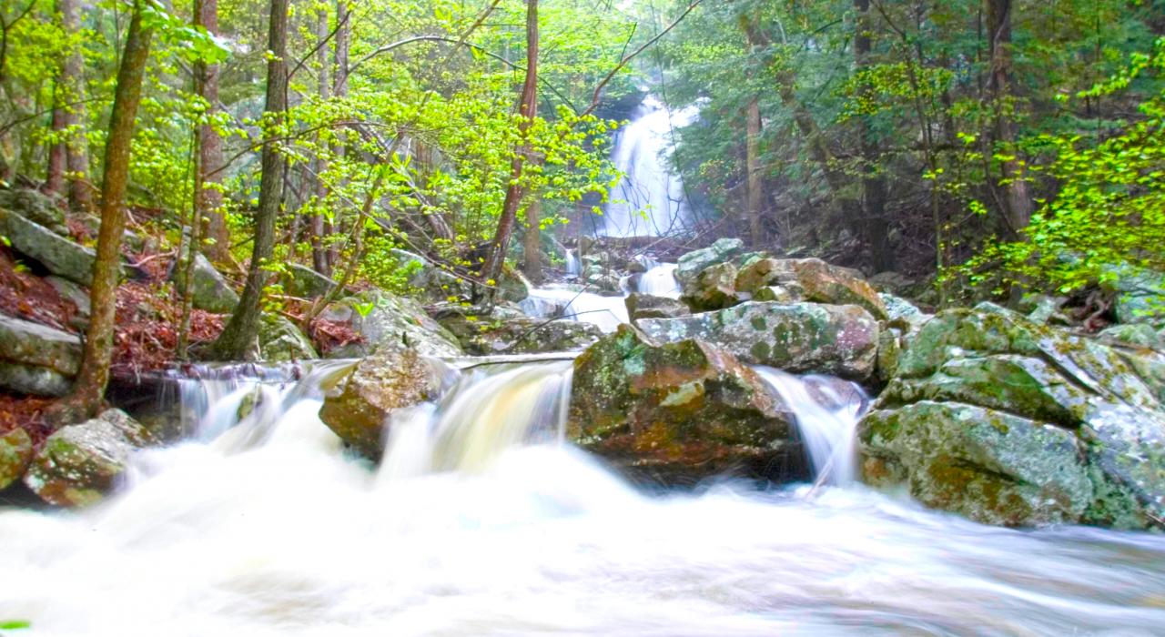 田纳西州艾萨学院的瀑布