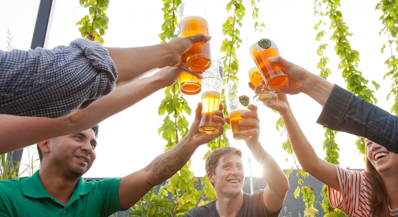 举杯共饮 Hop Valley 酿酒公司的美酒 举杯共饮 Hop Valley 酿酒公司的美酒