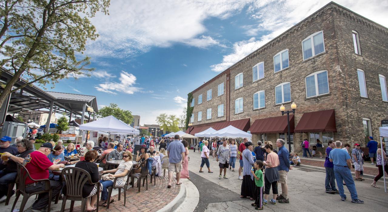 罗克福德城市市场的当地氛围 罗克福德城市市场的当地氛围