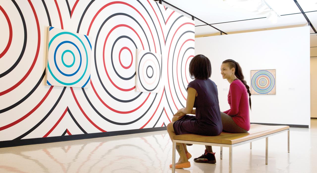 In the gallery at Albright-Knox Art Gallery