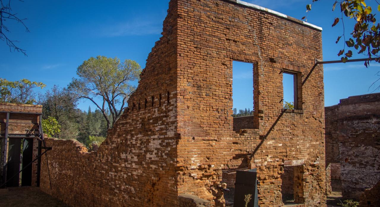 Ruins of old Shasta City in Shasta State Historic Park Ruins of old Shasta City in Shasta State Historic Park