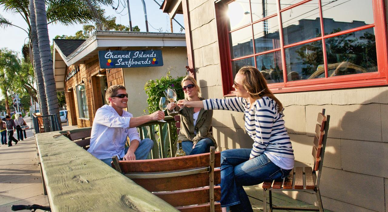 Toasting the Urban Wine Trail in the Funk Zone district Toasting the Urban Wine Trail in the Funk Zone district