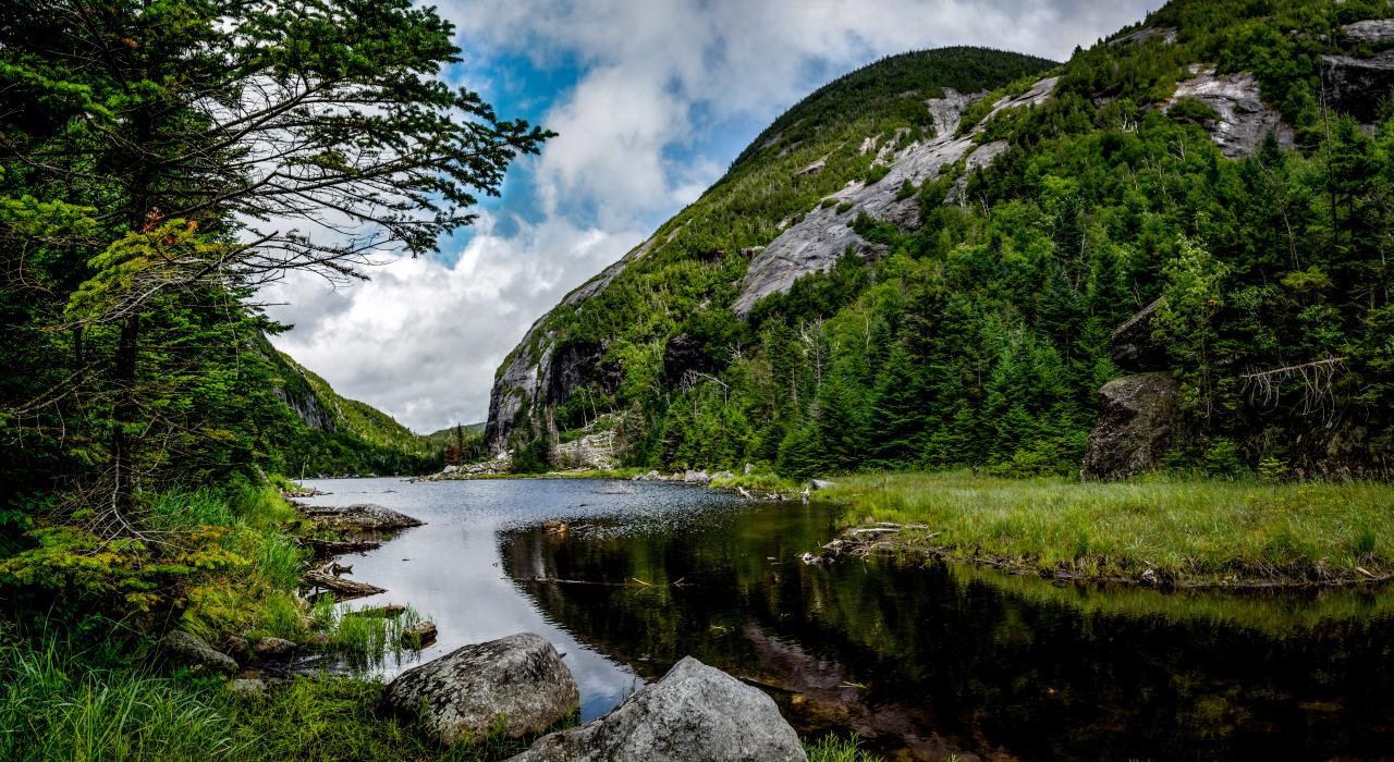 阿迪朗达克高峰区的雪崩湖 阿迪朗达克高峰区的雪崩湖