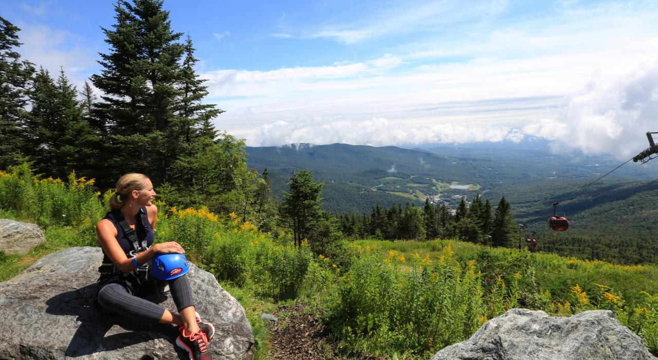 欣赏曼斯菲尔德山州立森林的美景