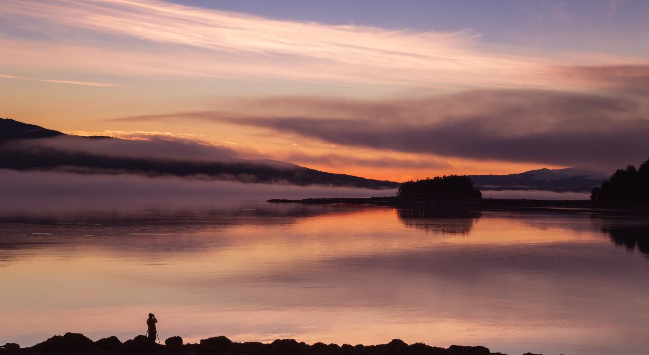 在奥克休闲区欣赏日落