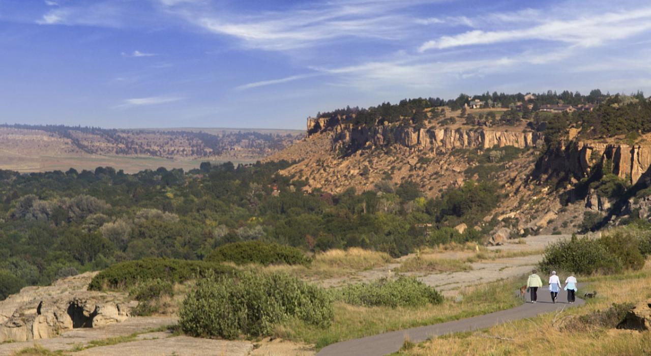 徒步游览原始景观