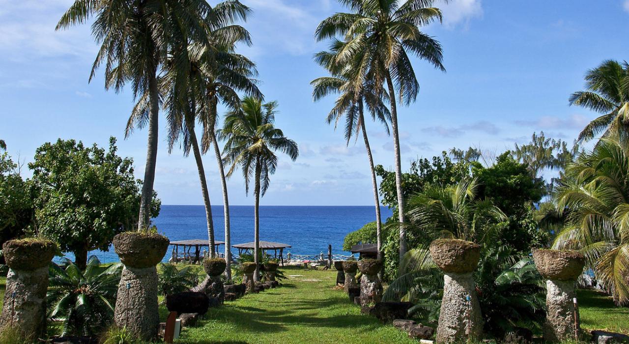 一座岛上公园内的原始景观 一座岛上公园内的原始景观