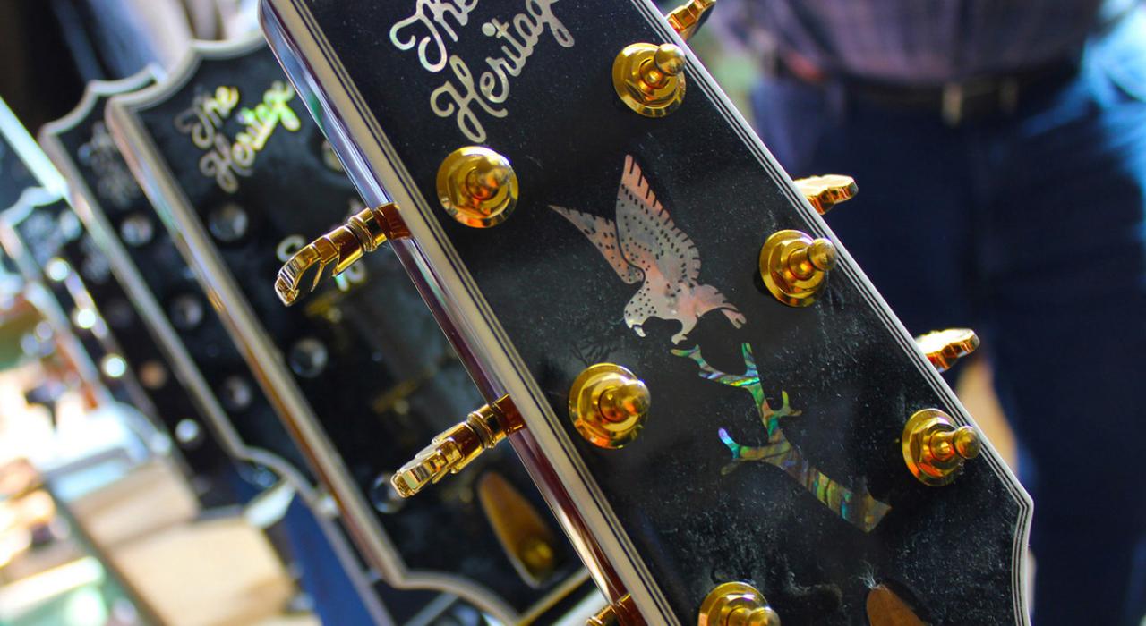 Heritage Guitar Incorporated 公司出品的细节精致的吉他琴头 Heritage Guitar Incorporated 公司出品的细节精致的吉他琴头