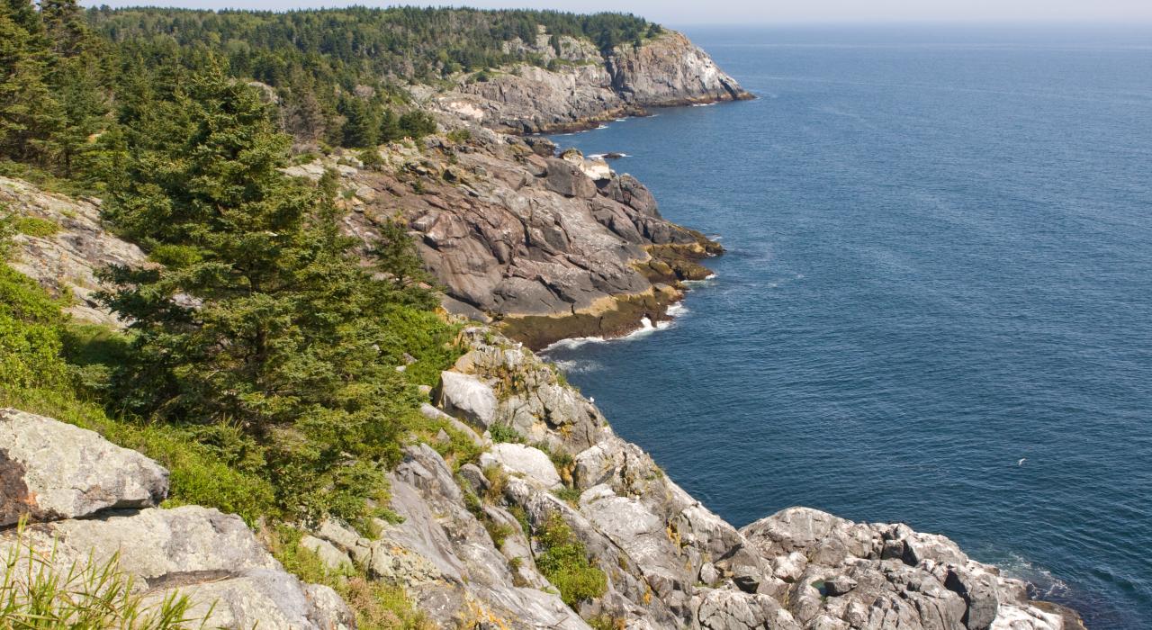 Rocky shoreline of Monhegan Island, Maine Rocky shoreline of Monhegan Island, Maine