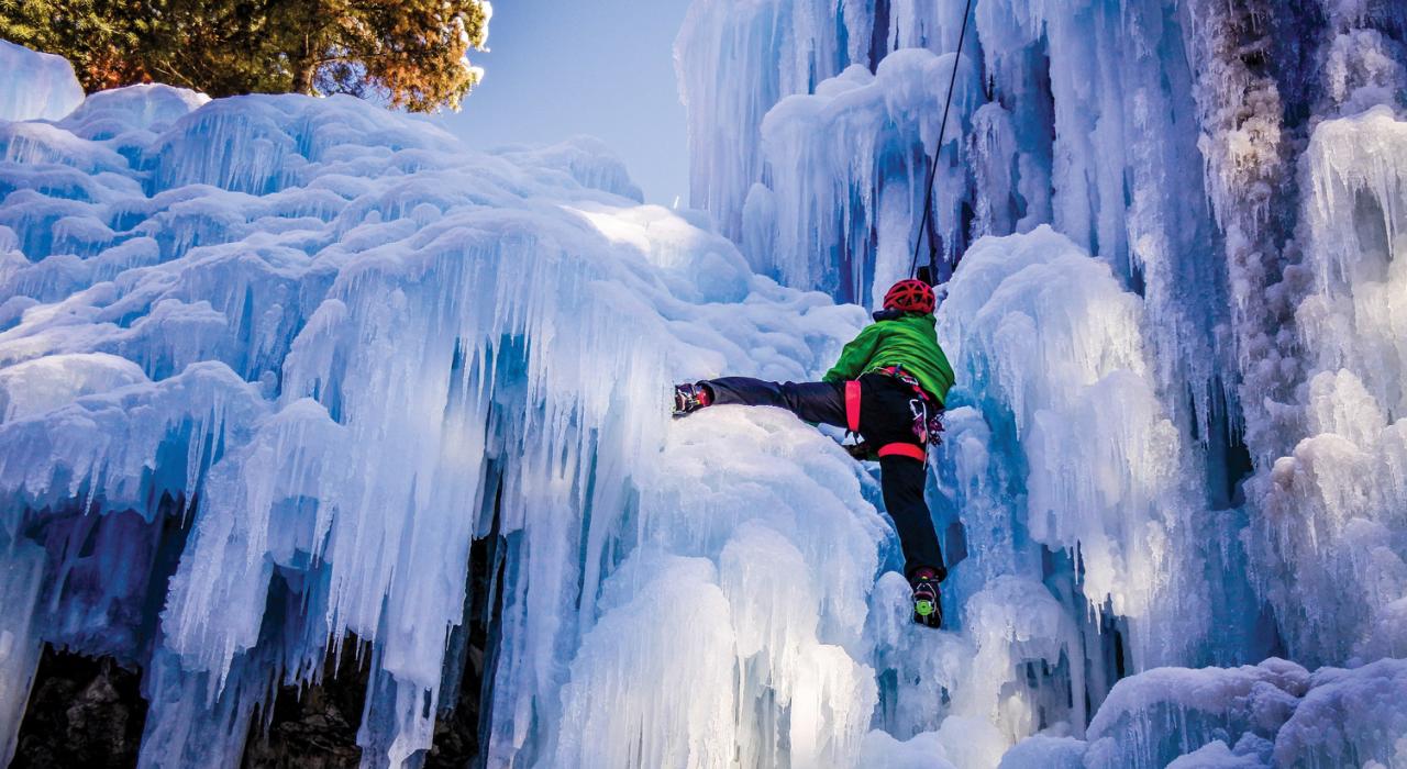 Ice climbing at Ouray Ice Park