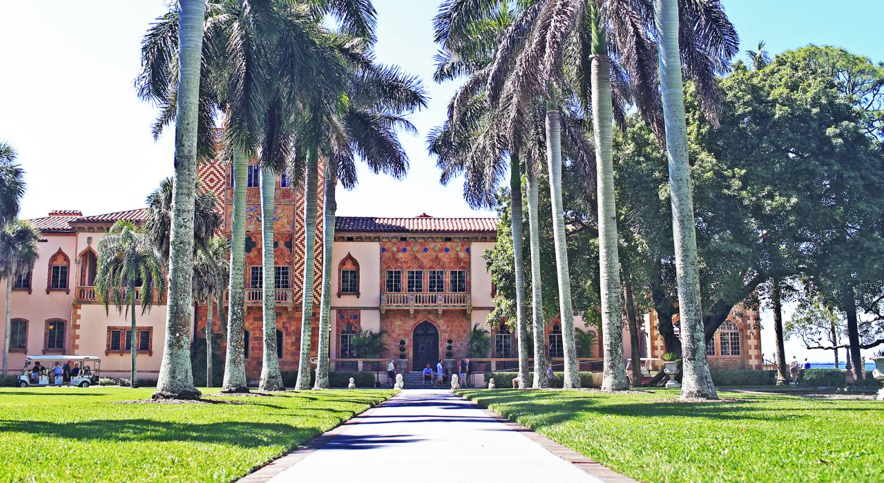 The magnificent Ca’ d’Zan, John and Mable Ringling's palatial mansion at the Ringling Museum