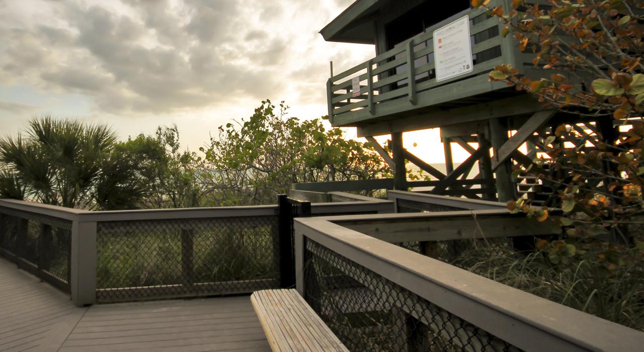 The boardwalk at Manasota Key Beach