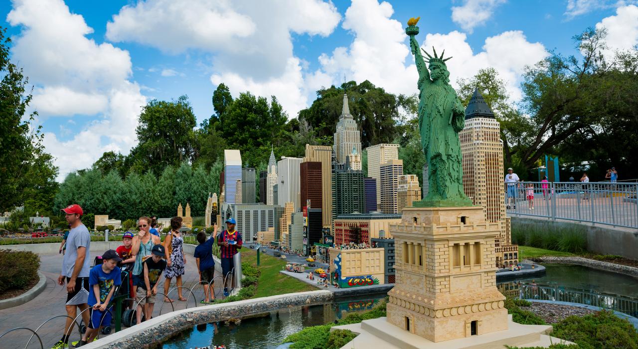 佛罗里达州温特黑文乐高乐园中的纽约市模型
