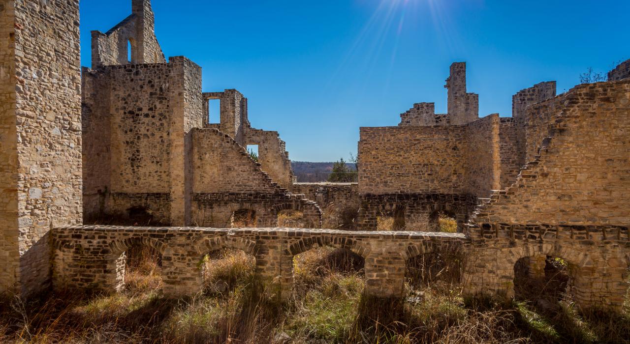 哈哈通卡州立公园石头城堡遗迹