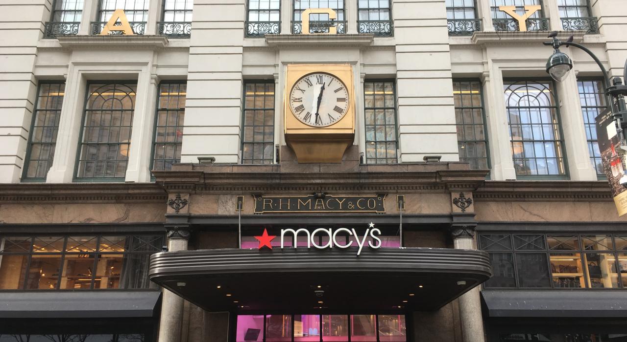 纽约市 34 大街上著名的梅西百货店面