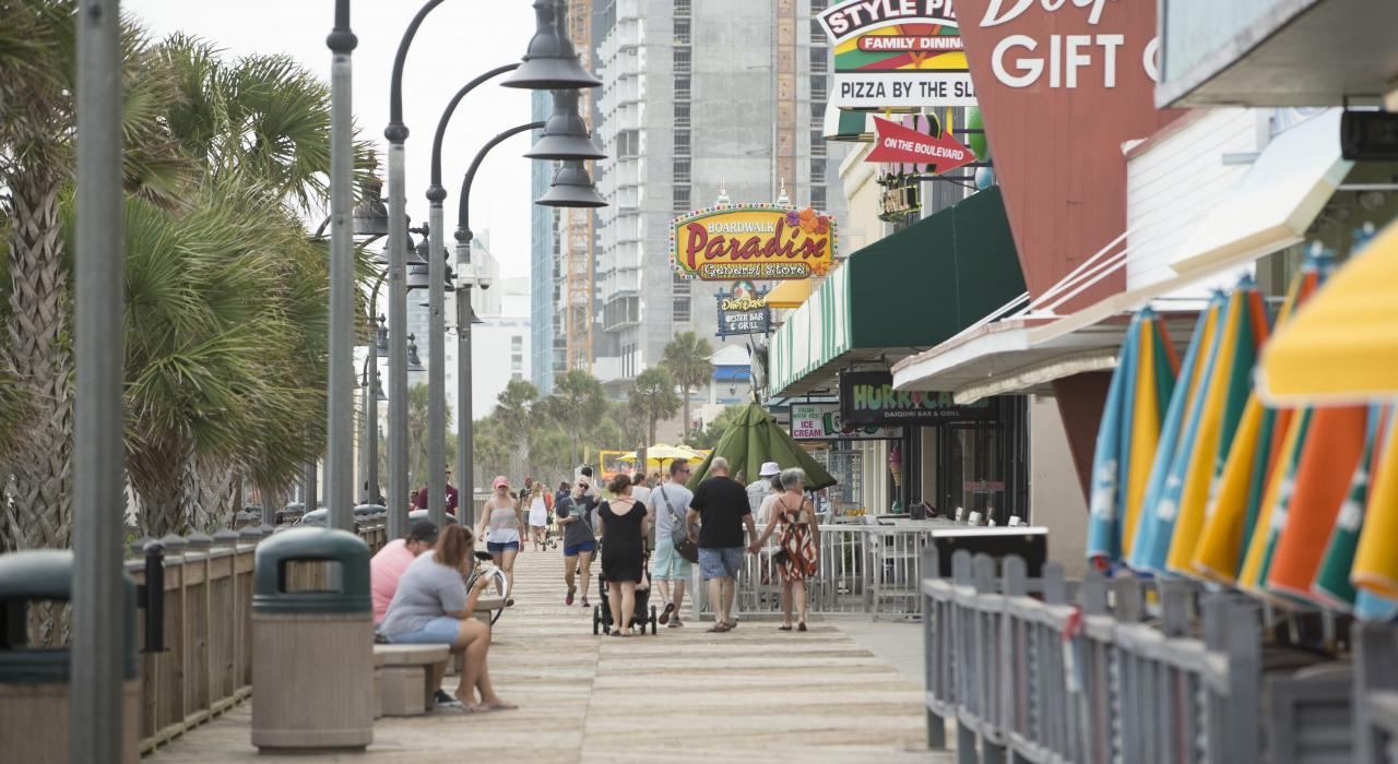 漫步于美特尔海滩栈道 漫步于美特尔海滩栈道