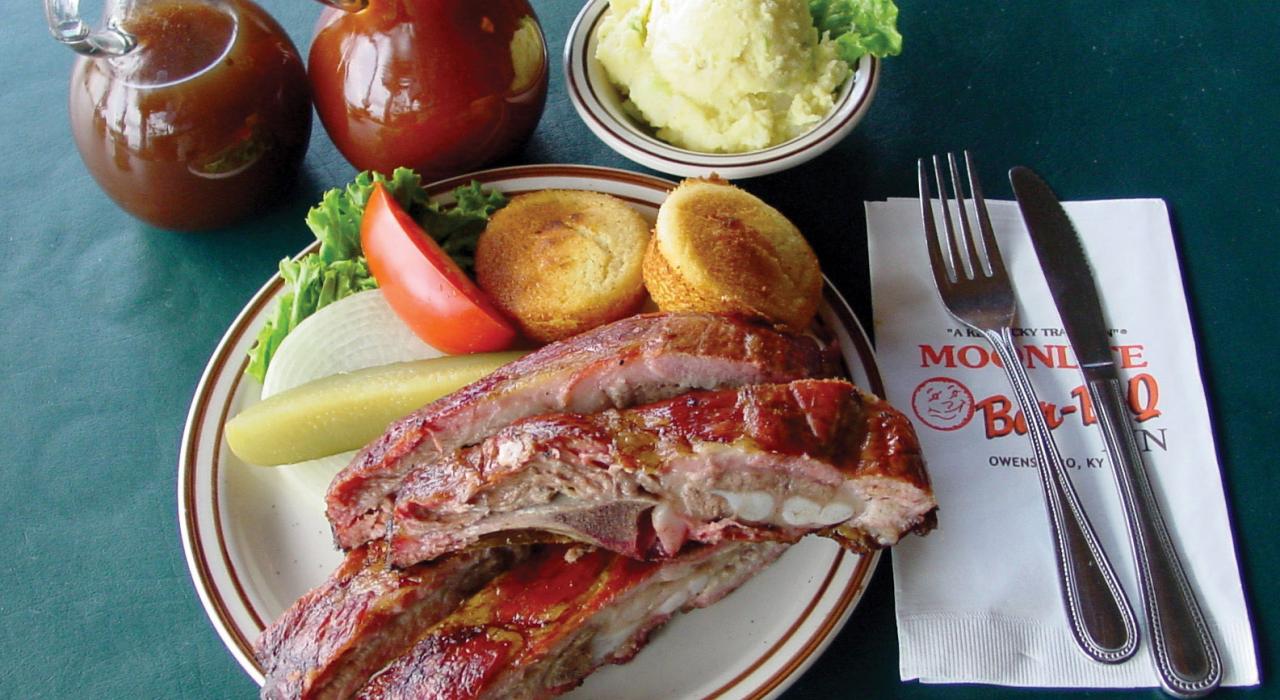 美味的肯塔基烤肋排 美味的肯塔基烤肋排