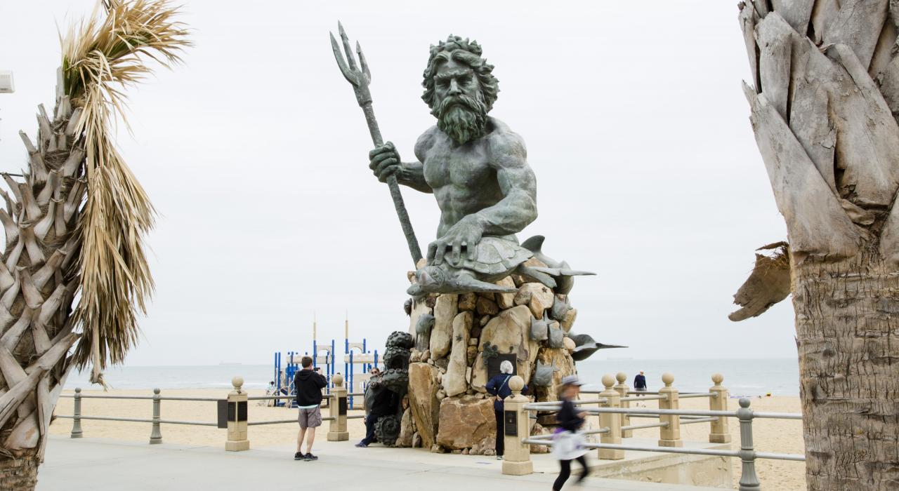 弗吉尼亚海滩的海王星雕塑