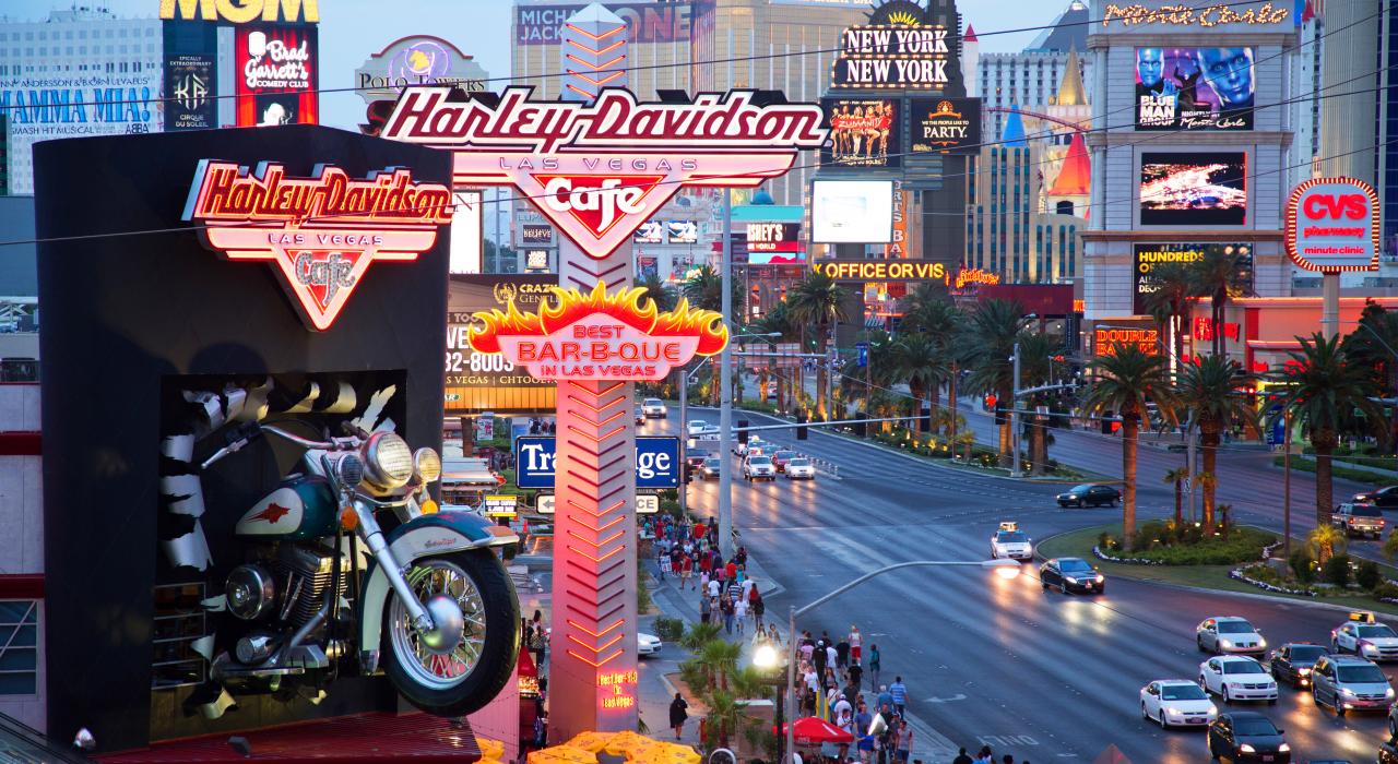 灯红酒绿的拉斯维加斯大道