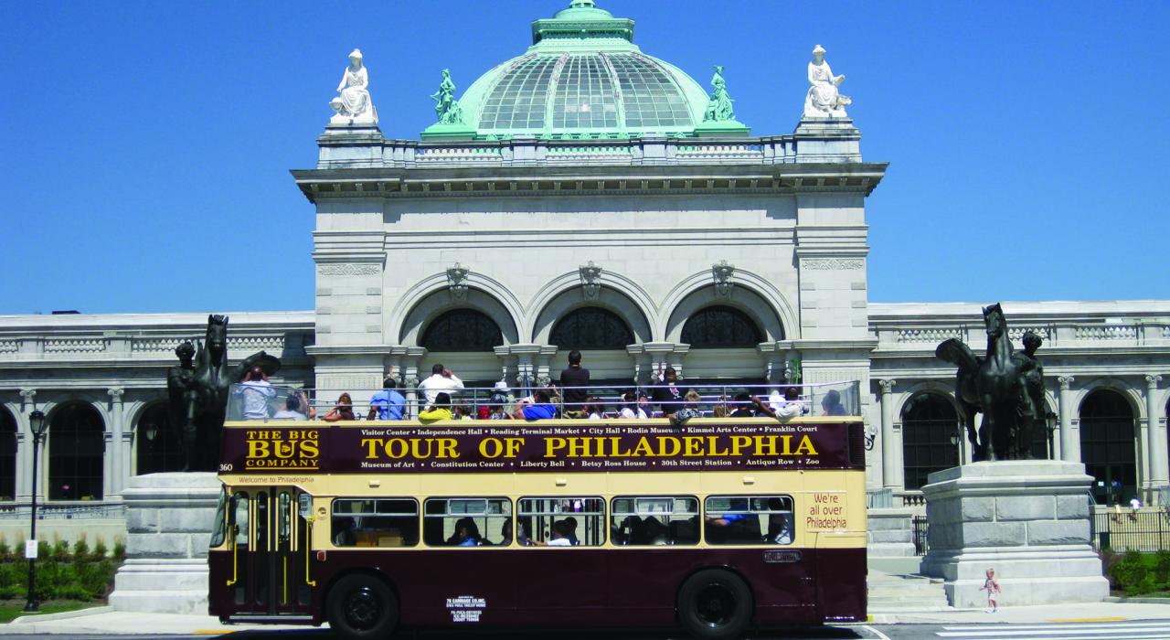 可随时上下车的费城旅行观光大巴