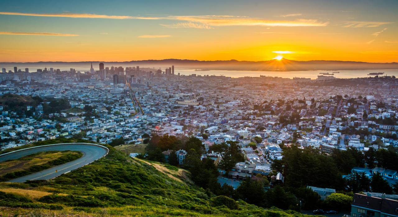 旧金山的夕阳 旧金山的夕阳