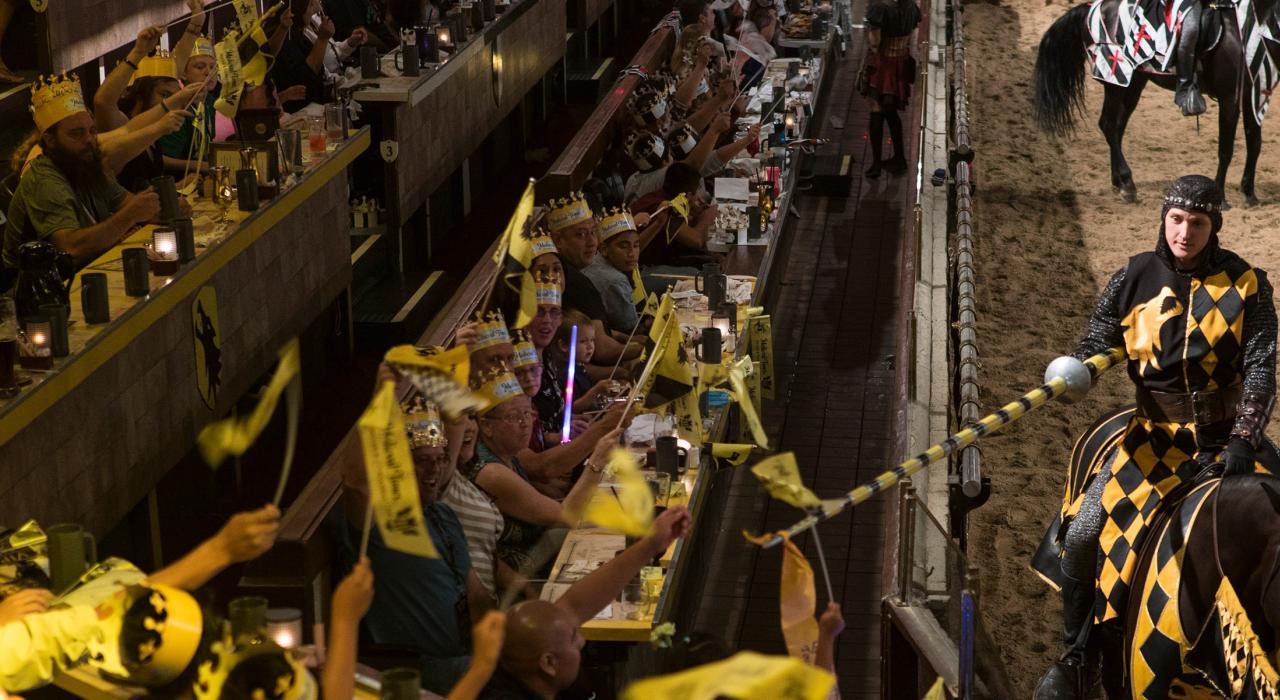 我在加州阿纳海姆的中世纪餐厅广场里看那些为骄傲和荣耀而战的骑士,简直太精彩了! 我在加州阿纳海姆的中世纪餐厅广场里看那些为骄傲和荣耀而战的骑士,简直太精彩了!