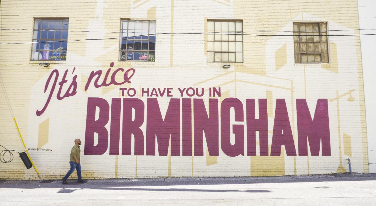 伯明翰市中心的壁画 伯明翰市中心的壁画