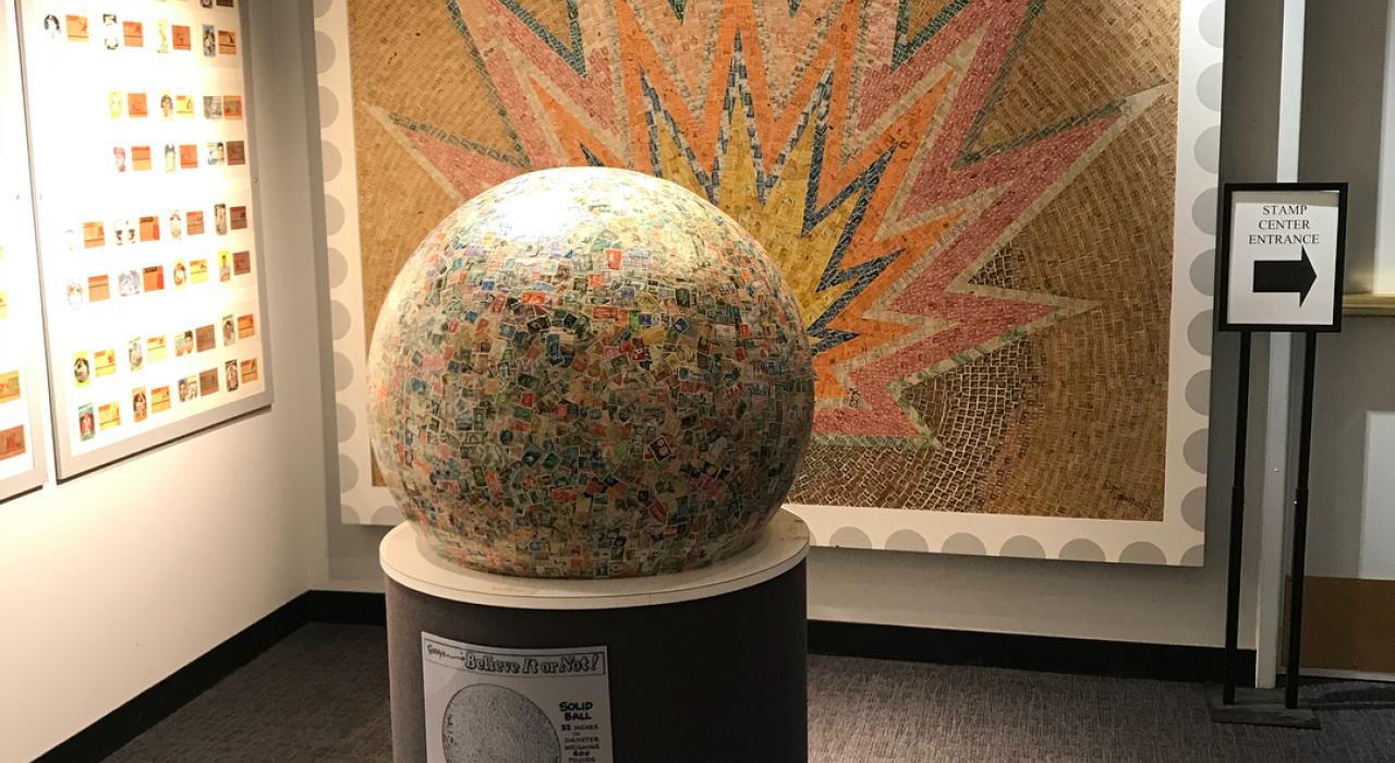 世界上最大的邮票球 世界上最大的邮票球