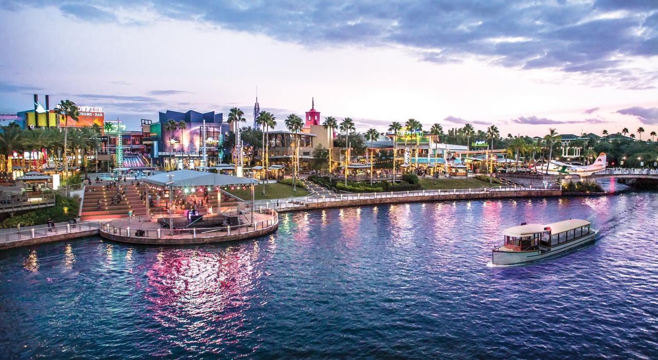 佛罗里达州 Universal Orlando Resort CityWalk 上的餐饮和娱乐选择 佛罗里达州 Universal Orlando Resort CityWalk 上的餐饮和娱乐选择