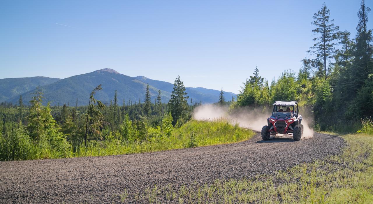 在哈里森和圣玛丽附近的 Northwest Outdoor Rental Company 租借全地形车游览