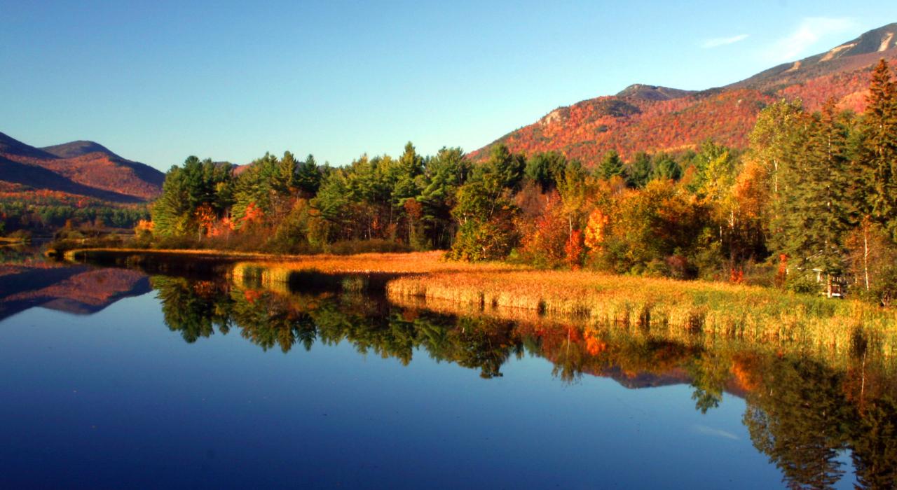 阿迪朗达克山脉 (Adirondack Mountains) 令人惊叹的秋色 阿迪朗达克山脉 (Adirondack Mountains) 令人惊叹的秋色