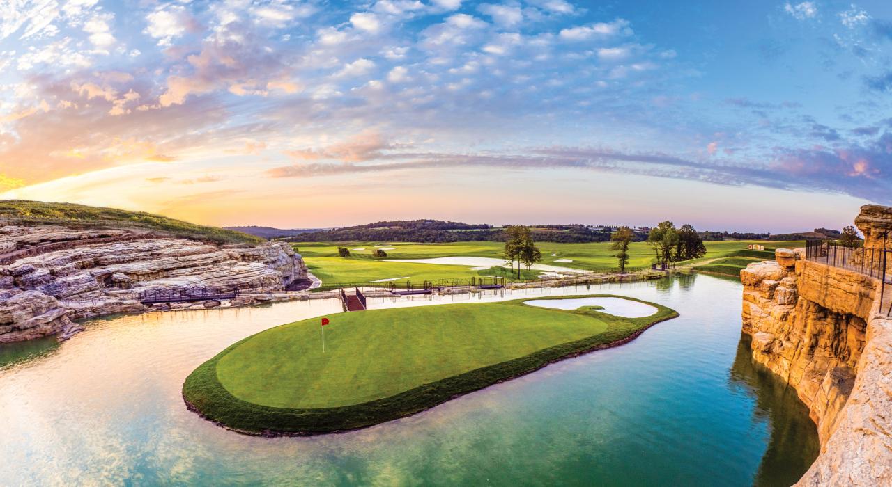 Big Cedar Lodge 旅馆的佩恩山谷高尔夫球场（Payne's Valley Golf Course）