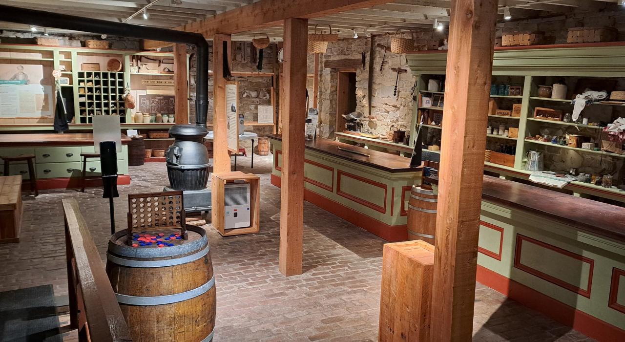 杰斐逊登陆地州立历史遗址中 1850 年代的杂货店及博物馆