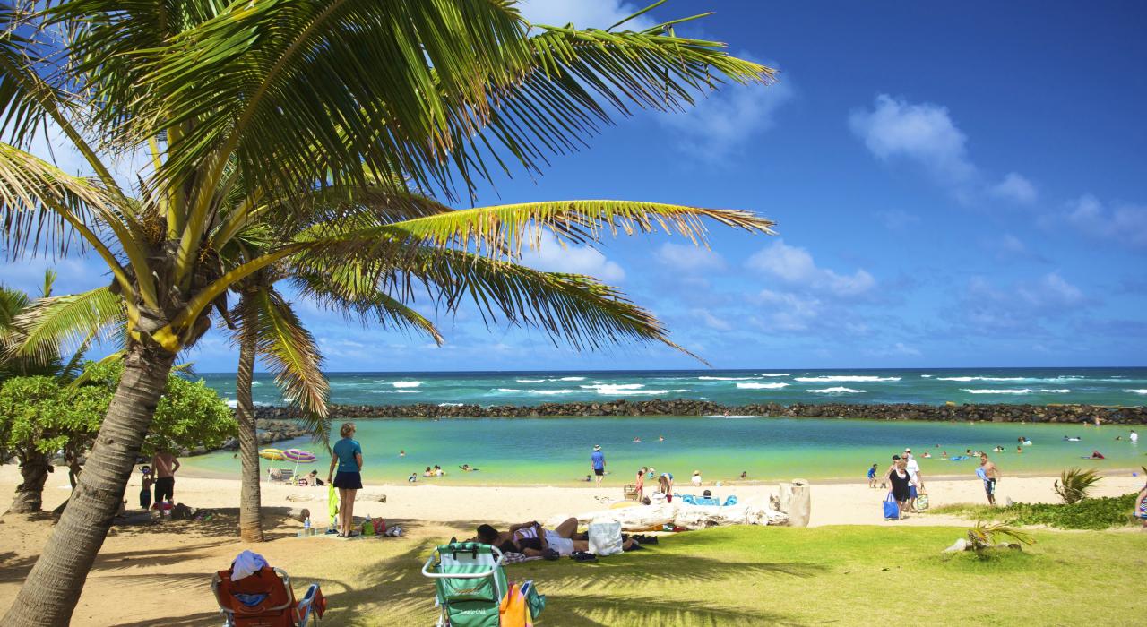 在利德盖特海滩公园 (Lydgate Beach Park) 尽享天堂般的宁静时光 在利德盖特海滩公园 (Lydgate Beach Park) 尽享天堂般的宁静时光
