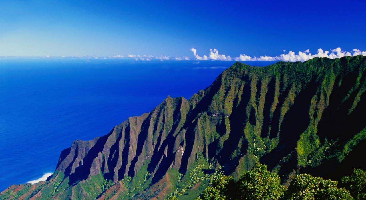 卡拉拉乌谷 (Kalalau Valley) 的壮丽景色 卡拉拉乌谷 (Kalalau Valley) 的壮丽景色