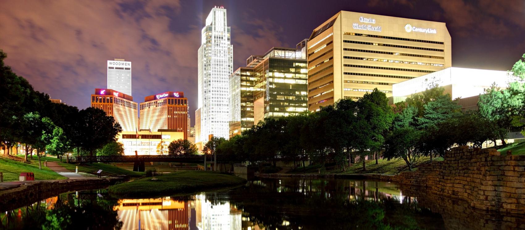 五光十色的奥马哈市中心 五光十色的奥马哈市中心