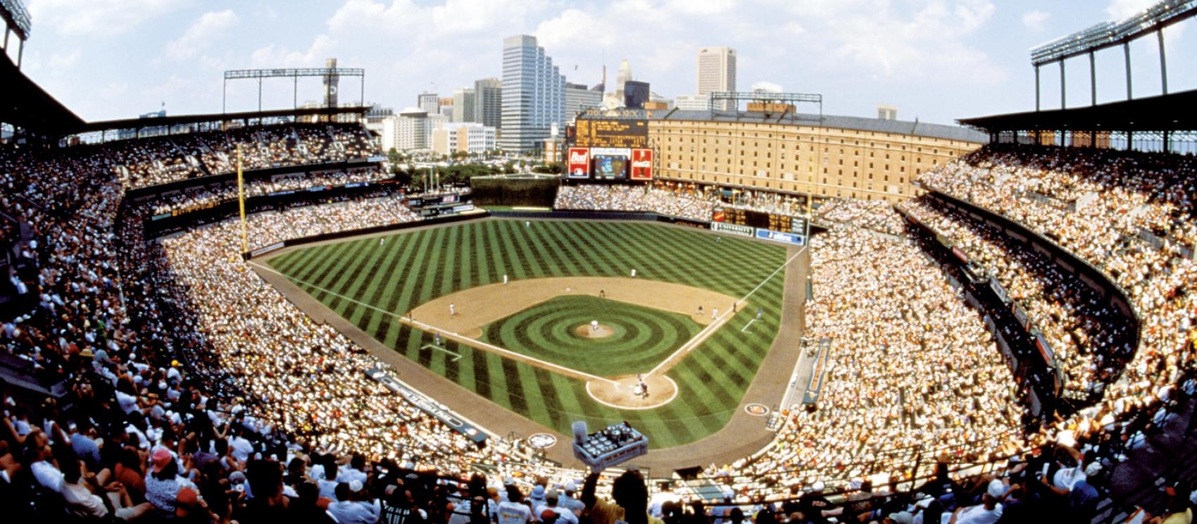 巴尔的摩金莺公园康敦球场的职业棒球赛 巴尔的摩金莺公园康敦球场的职业棒球赛