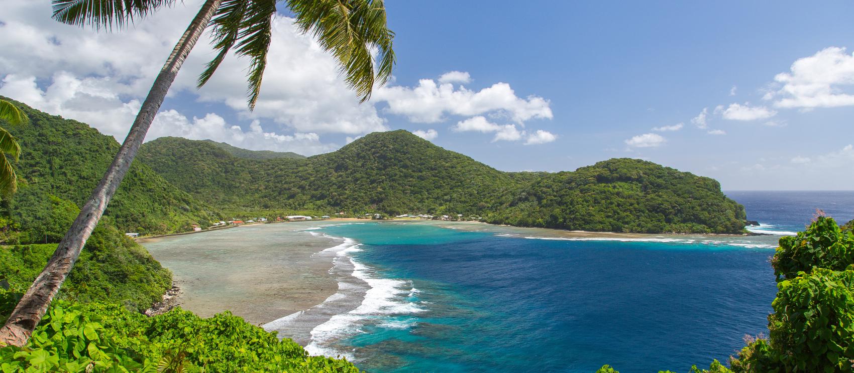 欧夫岛广阔海岸线