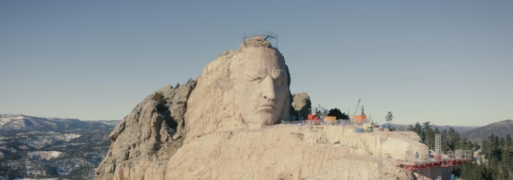 南达科他州卡斯特附近的疯马酋长雕像