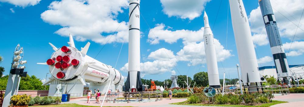 佛罗里达州肯尼迪航天中心的火箭花园